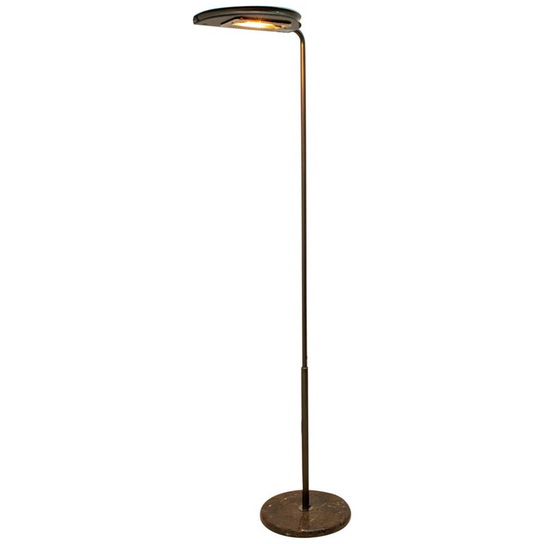 Bruno Gecchelin Mid-Century Modern ‘Mezzaluna’ Floor Lamp for Skipper Pollux For Sale