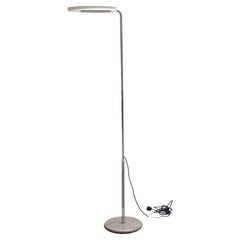 Bruno Gecchelin for Skipper "Mezzaluna" Floor Lamp White, Italy 1970s