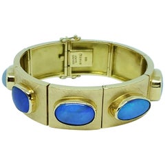 Bruno Guidi 18 Karat Gold Brazilian Crystal Opal Bracelet