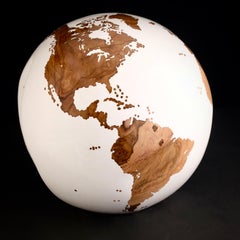 Excursion around the World Bruno Helgen Contemporary turning globe sculpture