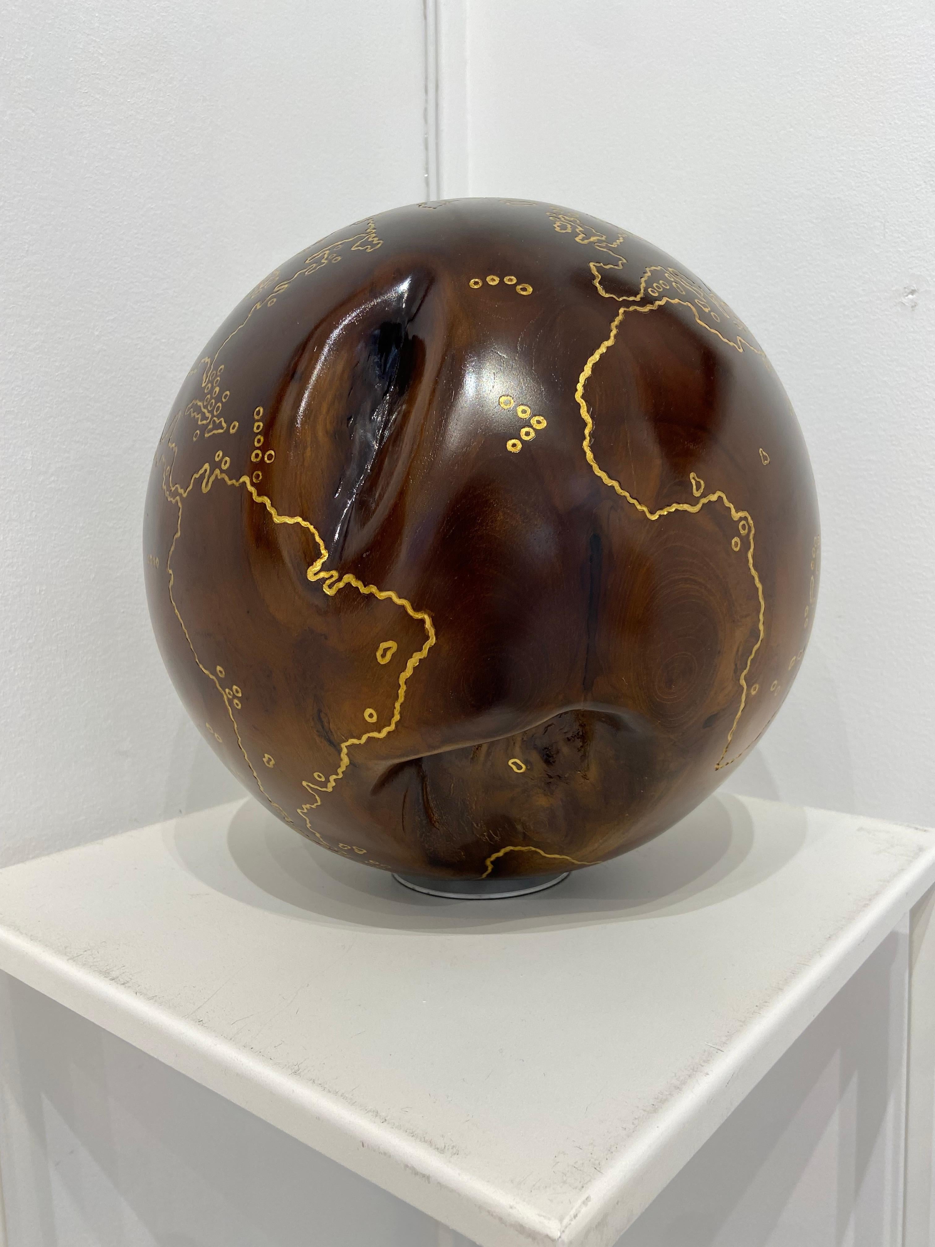 Lignes dorées Globe en vente 1