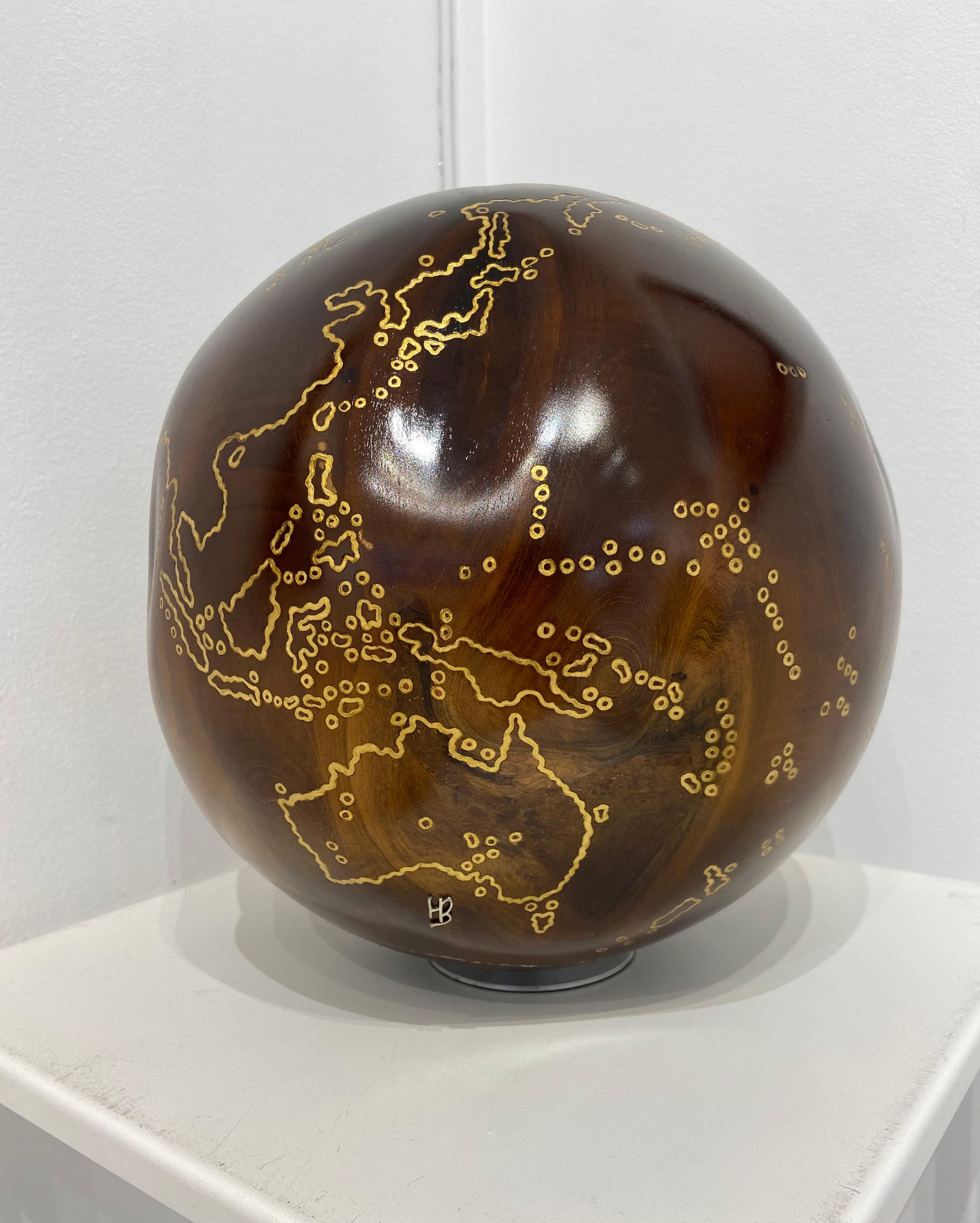 Lignes dorées Globe en vente 2