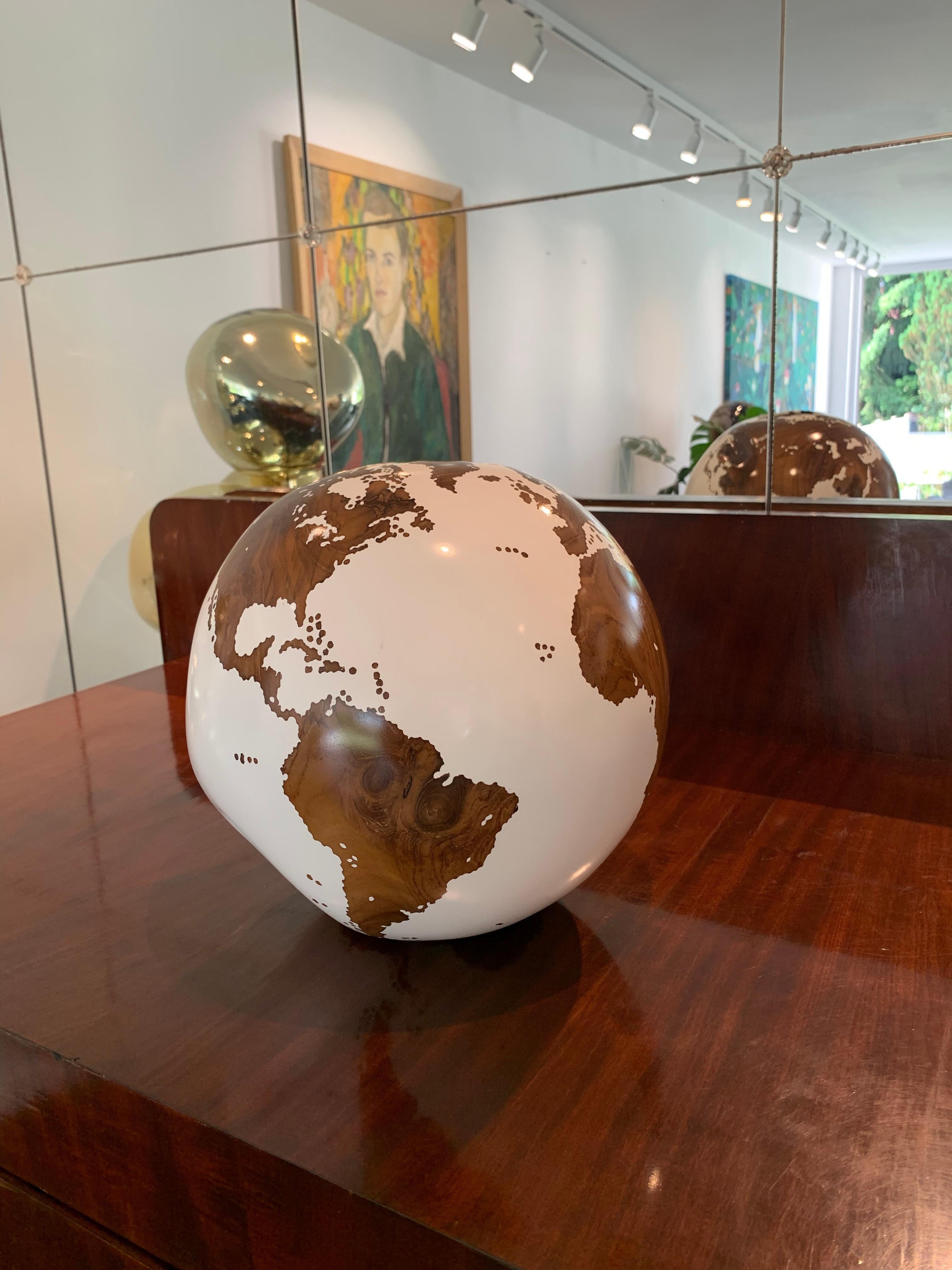 L'occhio dell'arcobaleno - Wood Bruno Helgen scultura contemporanea in legno tornito 13