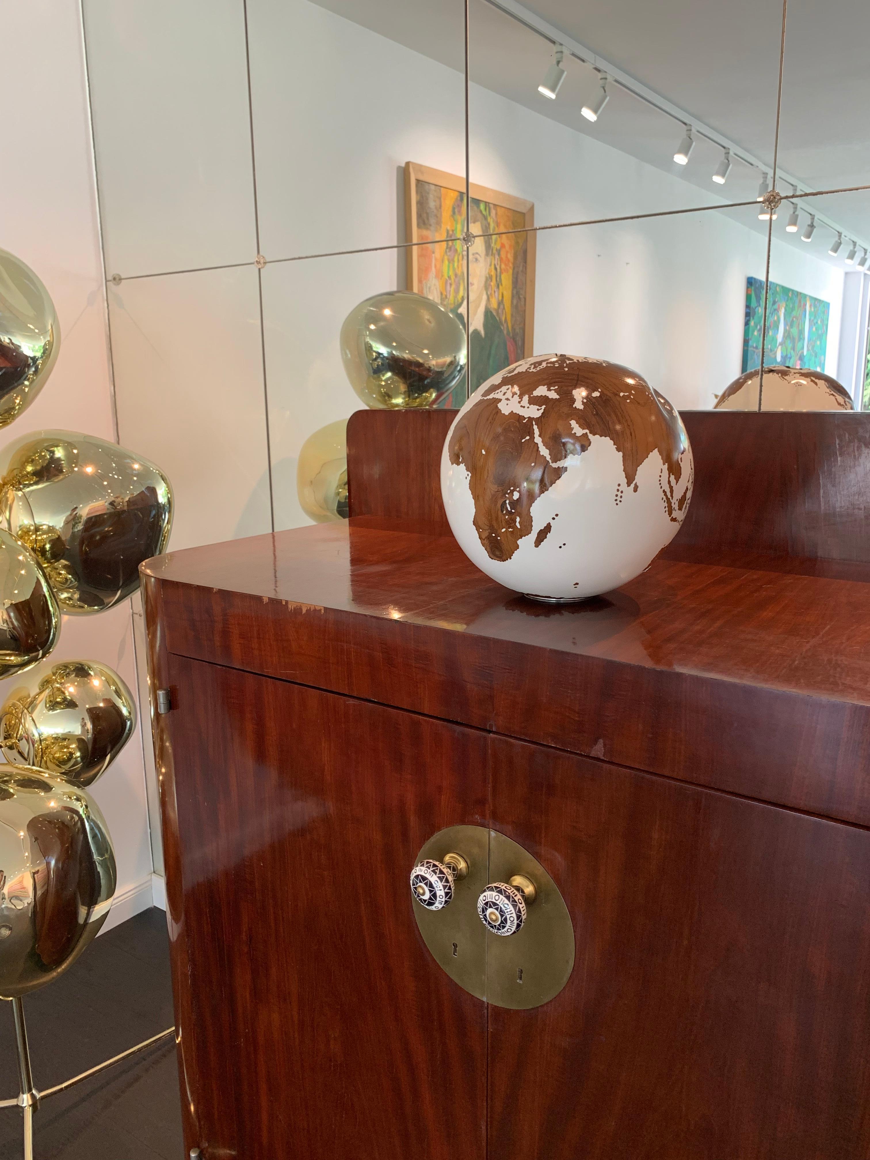 L'occhio dell'arcobaleno - Wood Bruno Helgen scultura contemporanea in legno tornito 6