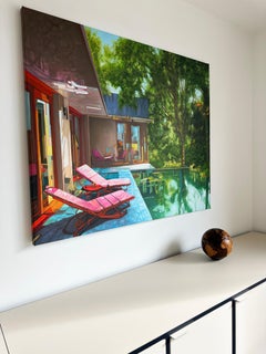 Voyage Teck Walnut Stain by Bruno Helgen - sculpture globe en bois