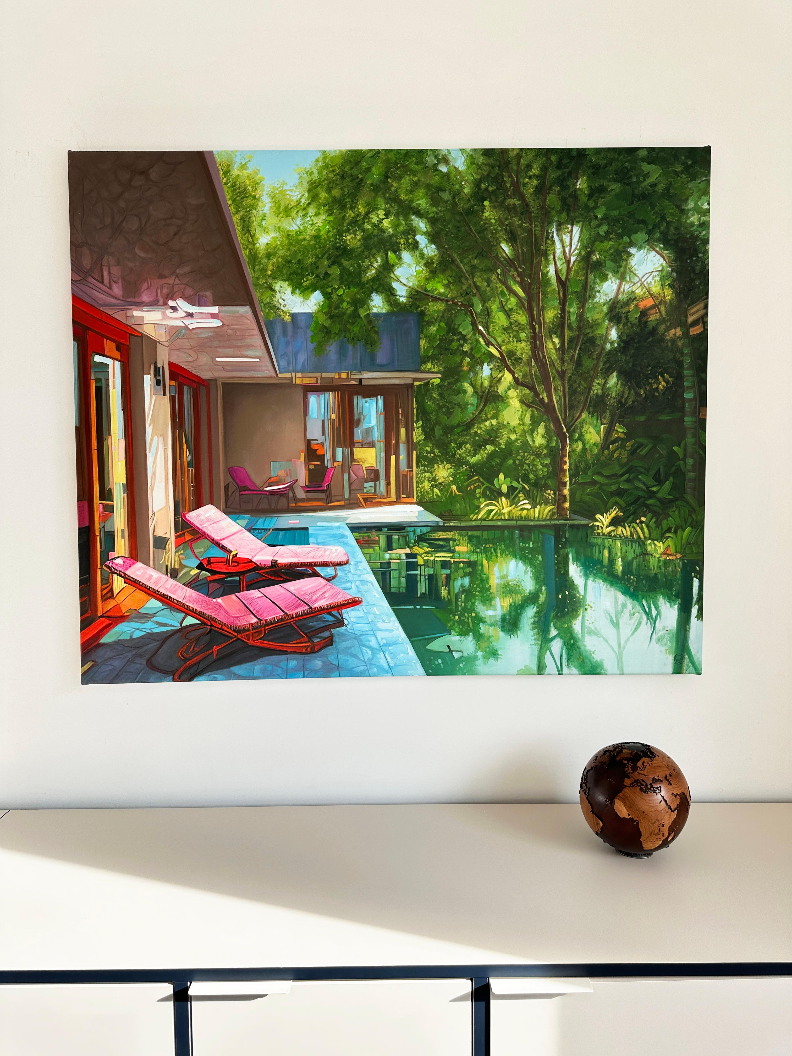 Voyage Edelstahl aus Teakholz und Nussbaumholz von Bruno Helgen – Holzkugelskulptur im Angebot 3