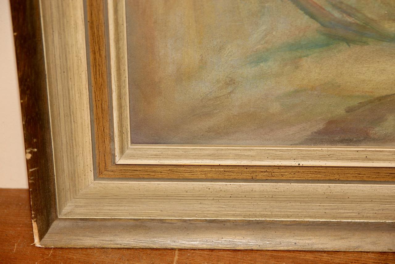Antique Oil Painting, Bruno Jüttner, Nude of a North African young Lady For Sale 5