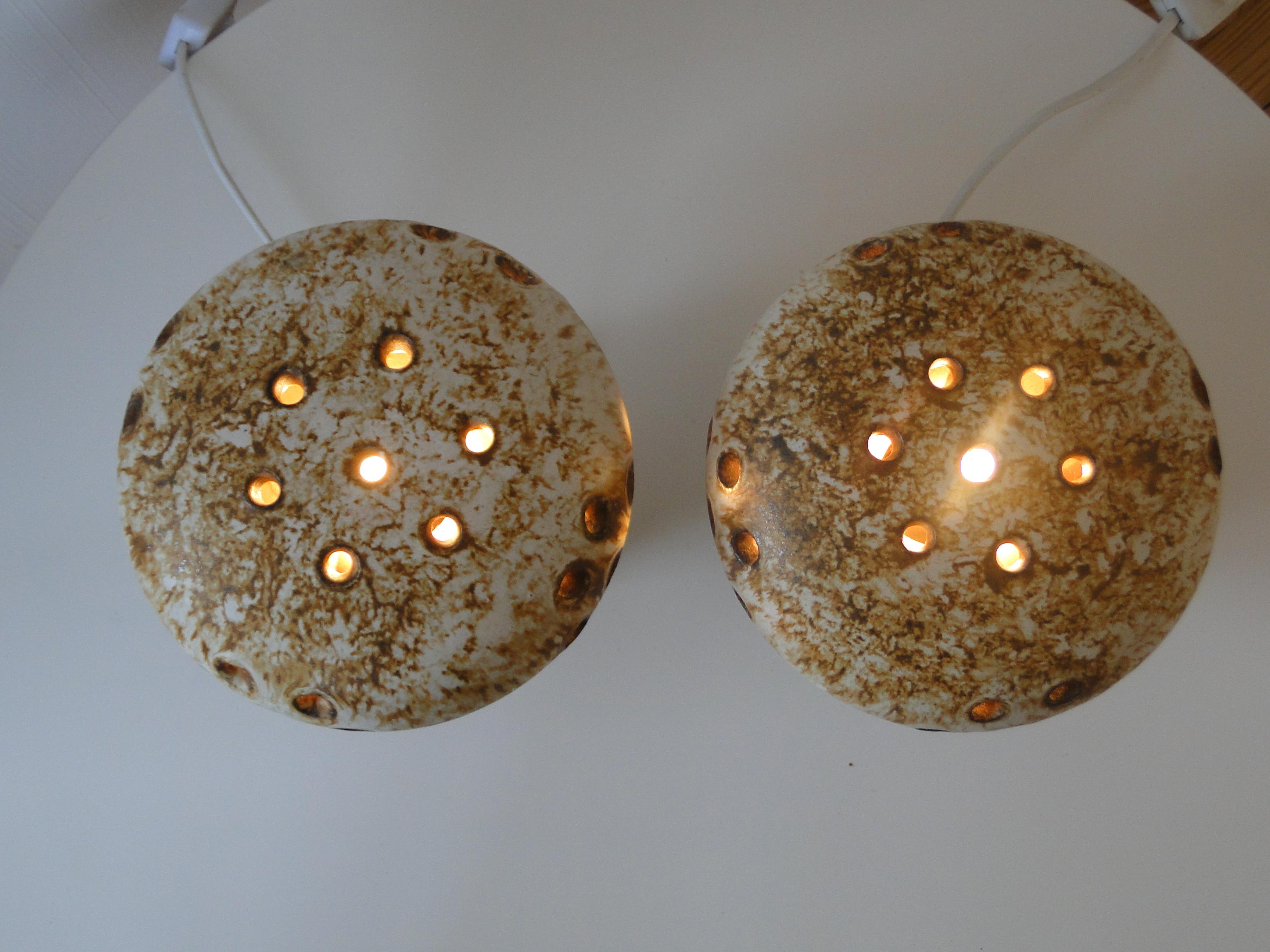 Mid-Century Modern Bruno Karlsson pour Ego - Paire de lampes champignons vintage 