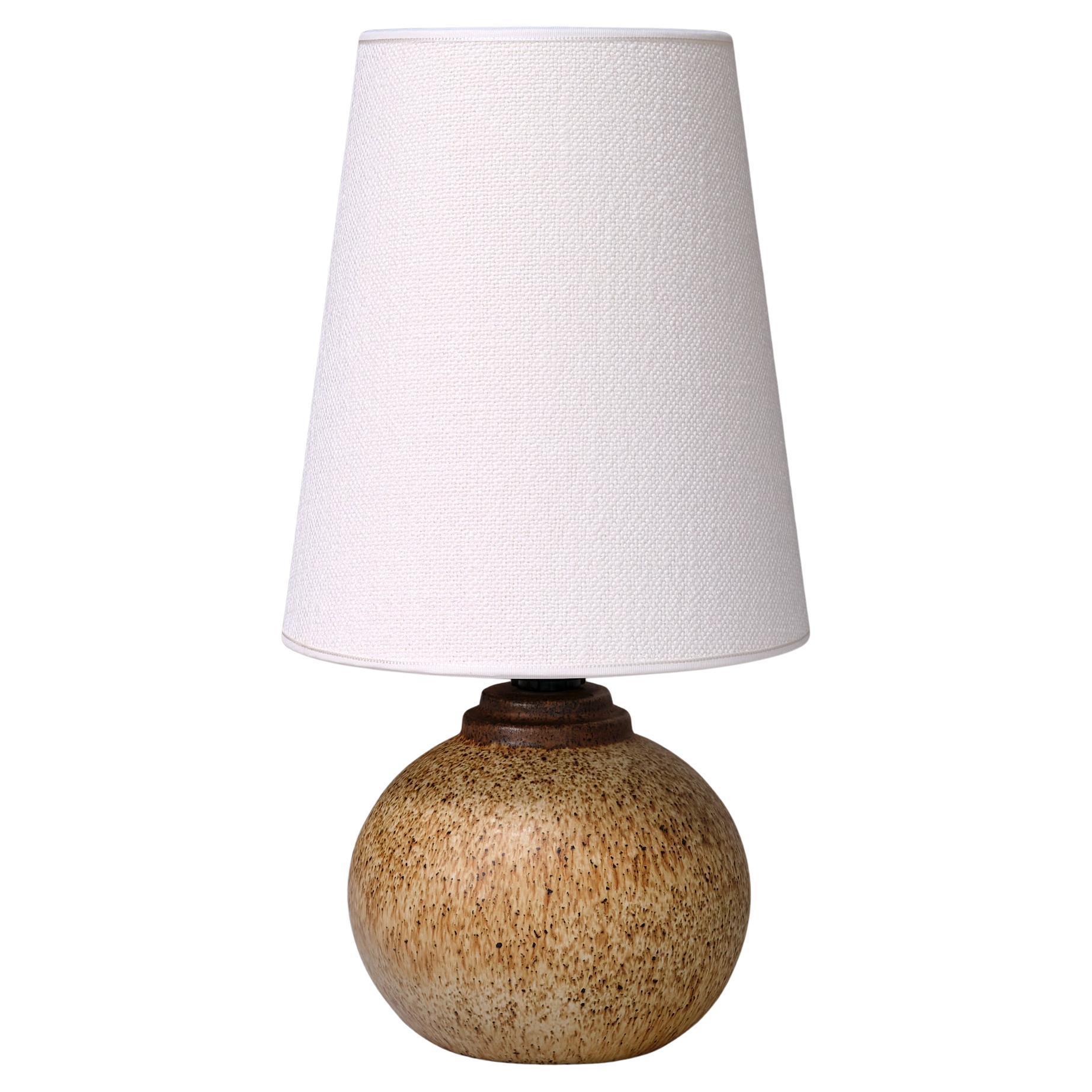 Bruno Karlsson Speckled Ceramic Table Lamp, Ego Stengods, Sweden, 1960s