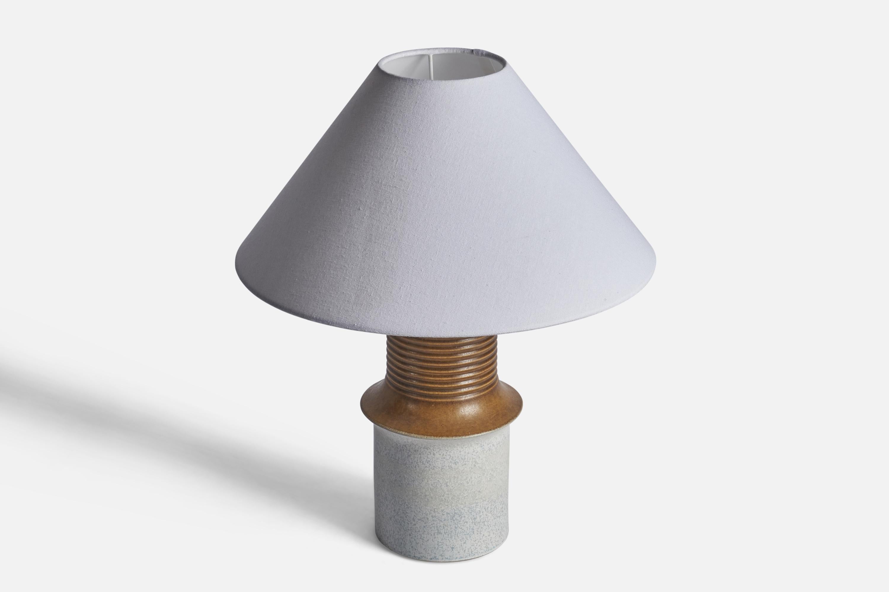 Mid-Century Modern Bruno Karlsson, Table Lamp, Stoneware, Sweden, 1960s