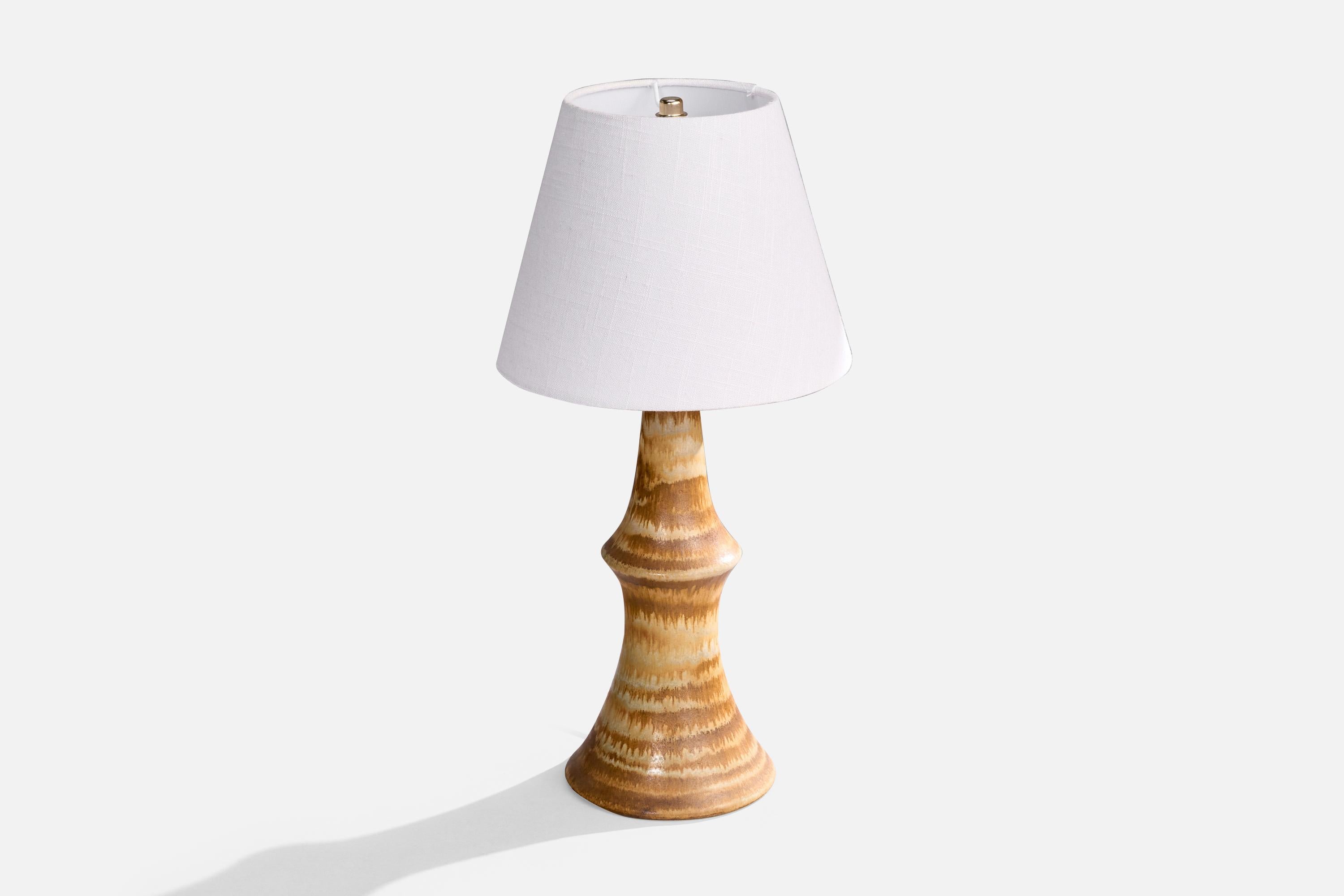Suédois Bruno Karlsson, Lampe de Table, Grès, Suède, 1960 en vente