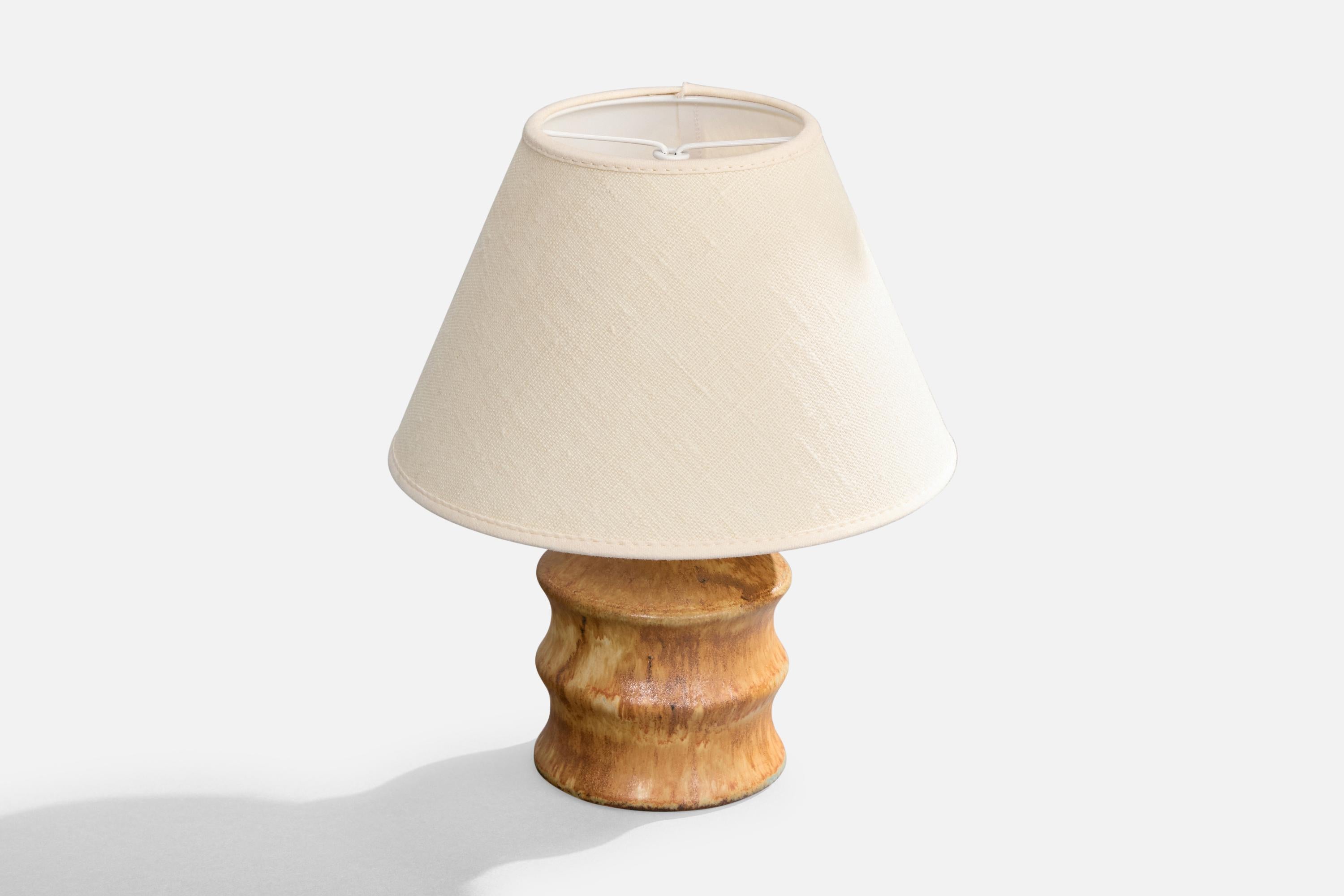 Mid-Century Modern Bruno Karlsson, Lampe de Table, Grès, Suède, 1960 en vente