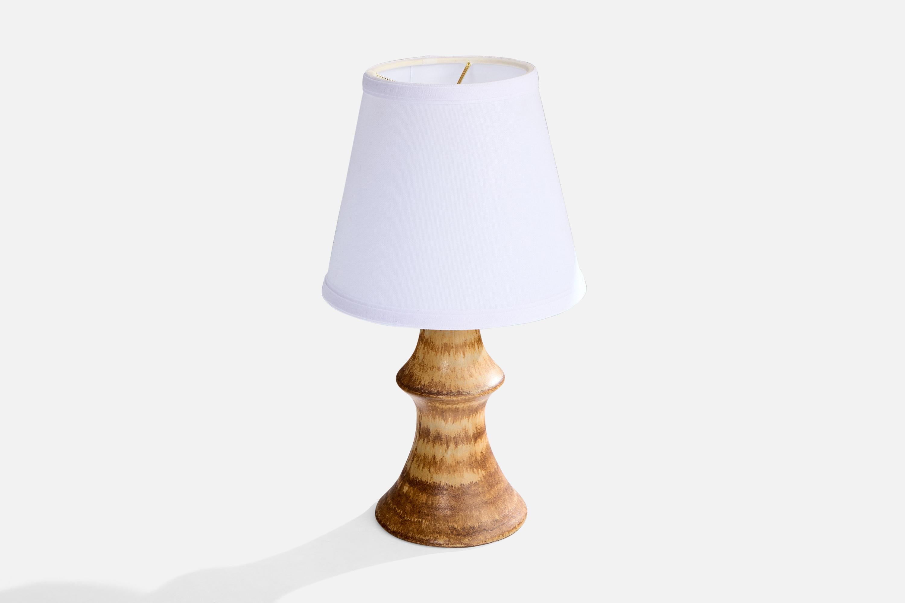 Mid-Century Modern Bruno Karlsson, Table Lamp, Stoneware, Sweden, 1960s For Sale