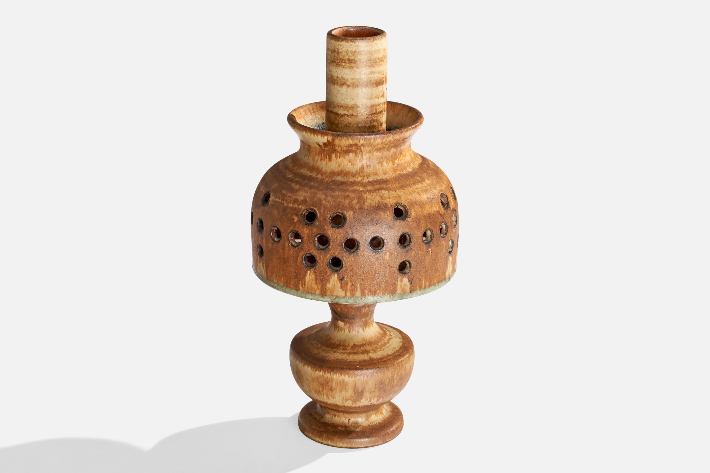 Bruno Karlsson, Lámpara de sobremesa, Gres, Suecia, 1960 en Bueno estado para la venta en High Point, NC