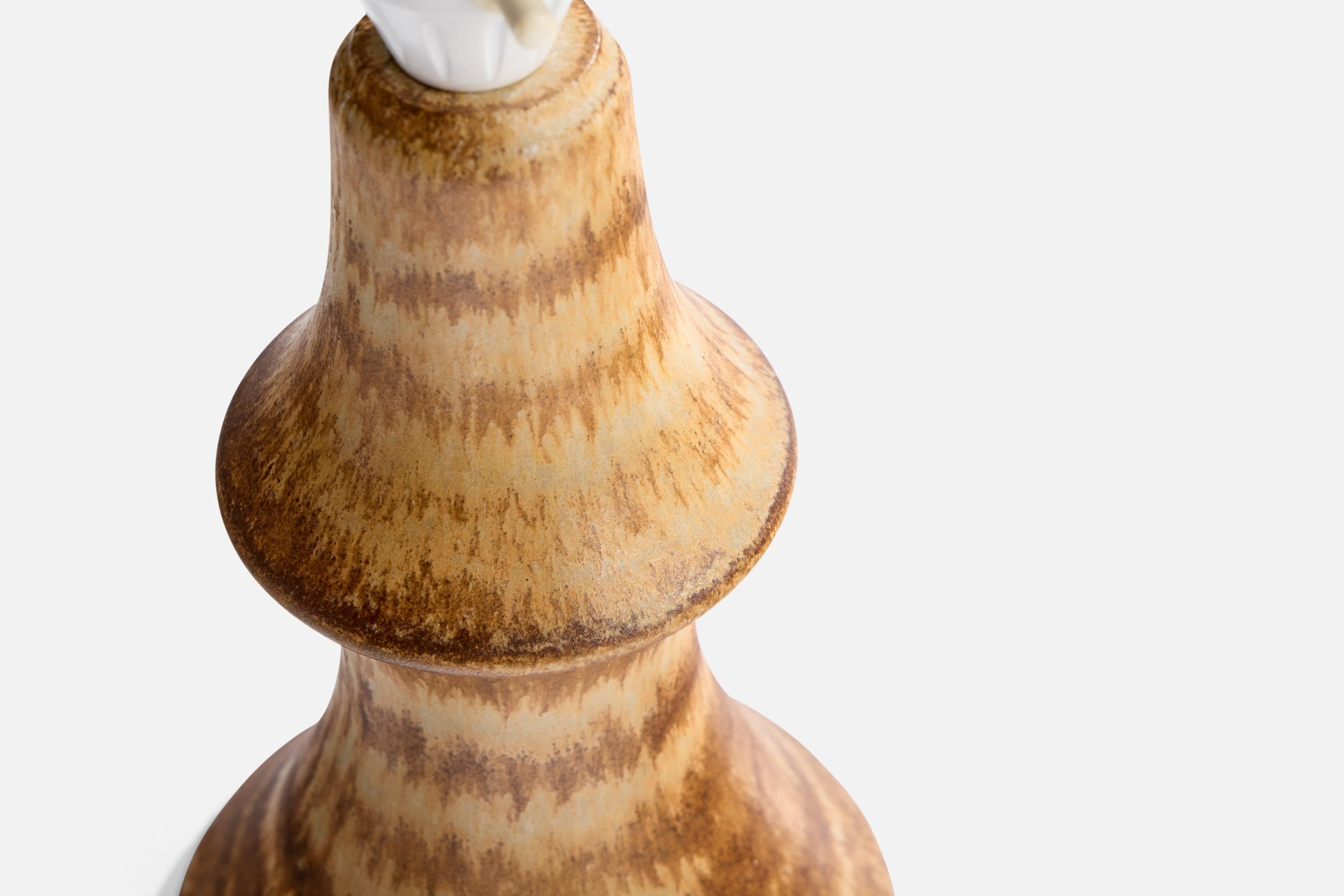 Swedish Bruno Karlsson, Table Lamp, Stoneware, Sweden, 1960s For Sale