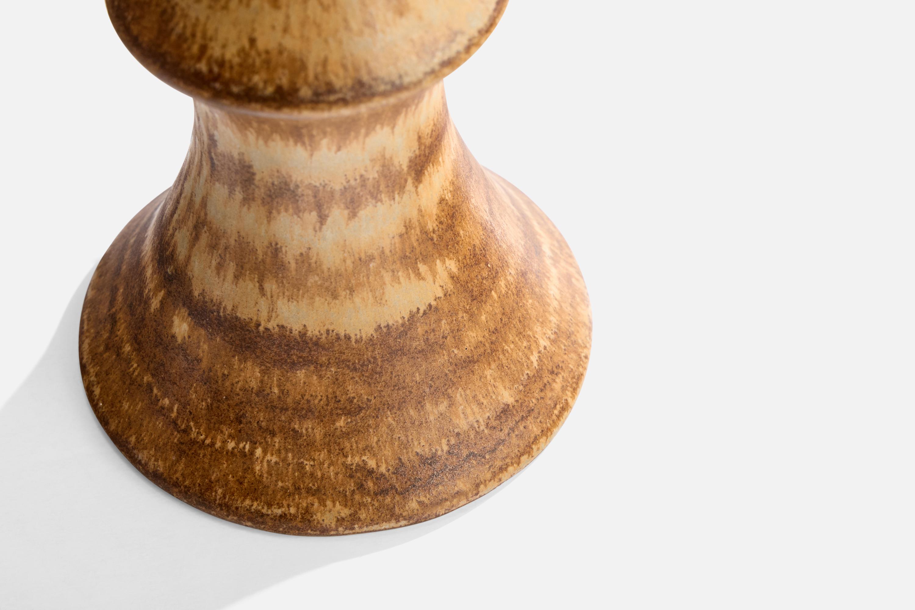 Mid-20th Century Bruno Karlsson, Table Lamp, Stoneware, Sweden, 1960s For Sale
