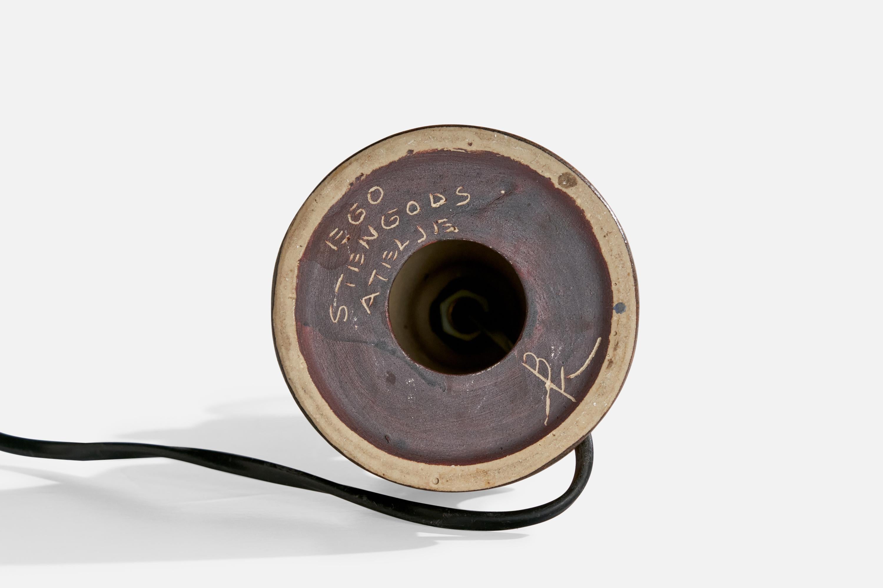 Bruno Karlsson, Lampe de Table, Grès, Suède, 1960 en vente 1