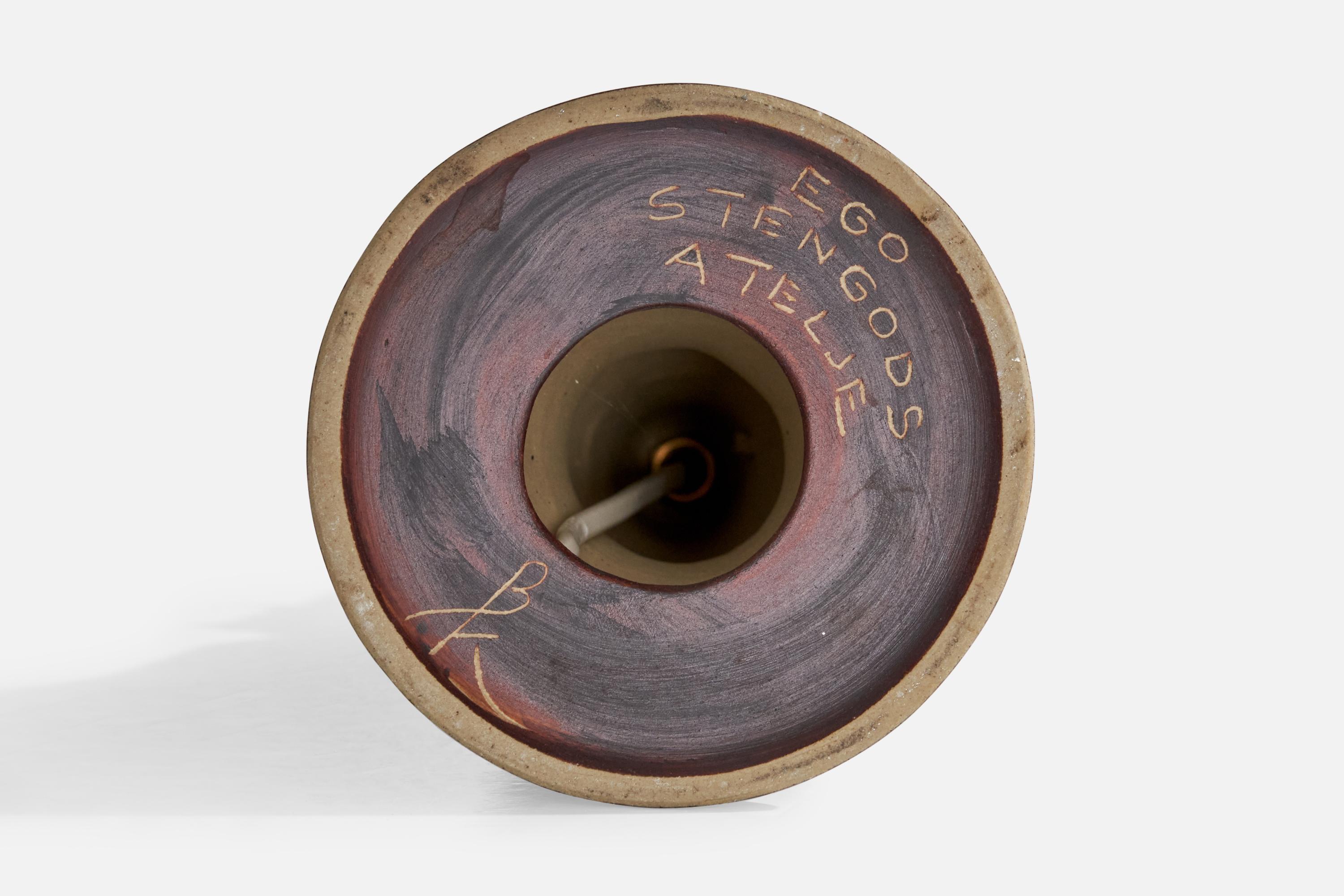 Bruno Karlsson, Lampe de Table, Grès, Suède, 1960 en vente 2