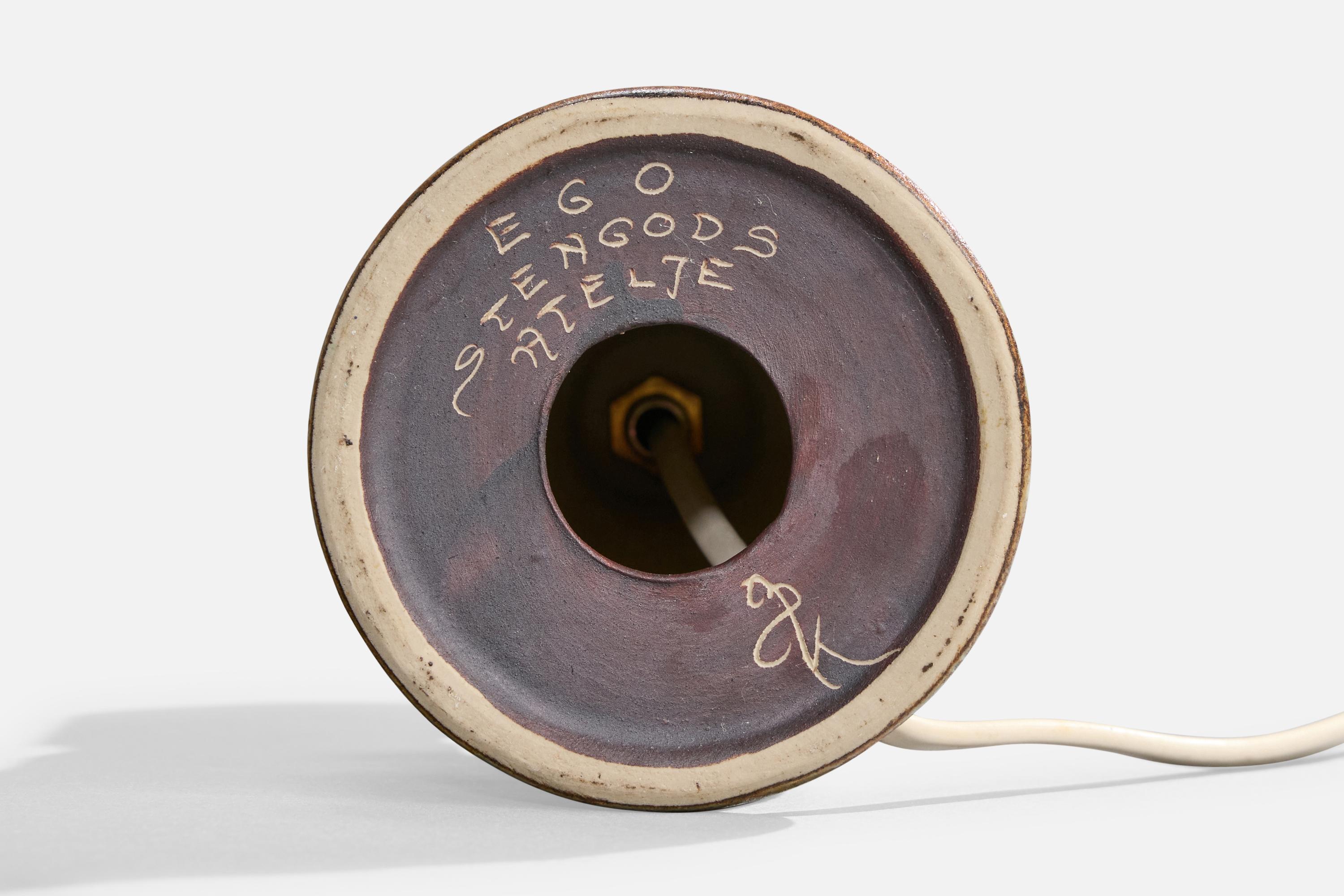 Bruno Karlsson, Lampe de Table, Grès, Suède, 1960 en vente 2