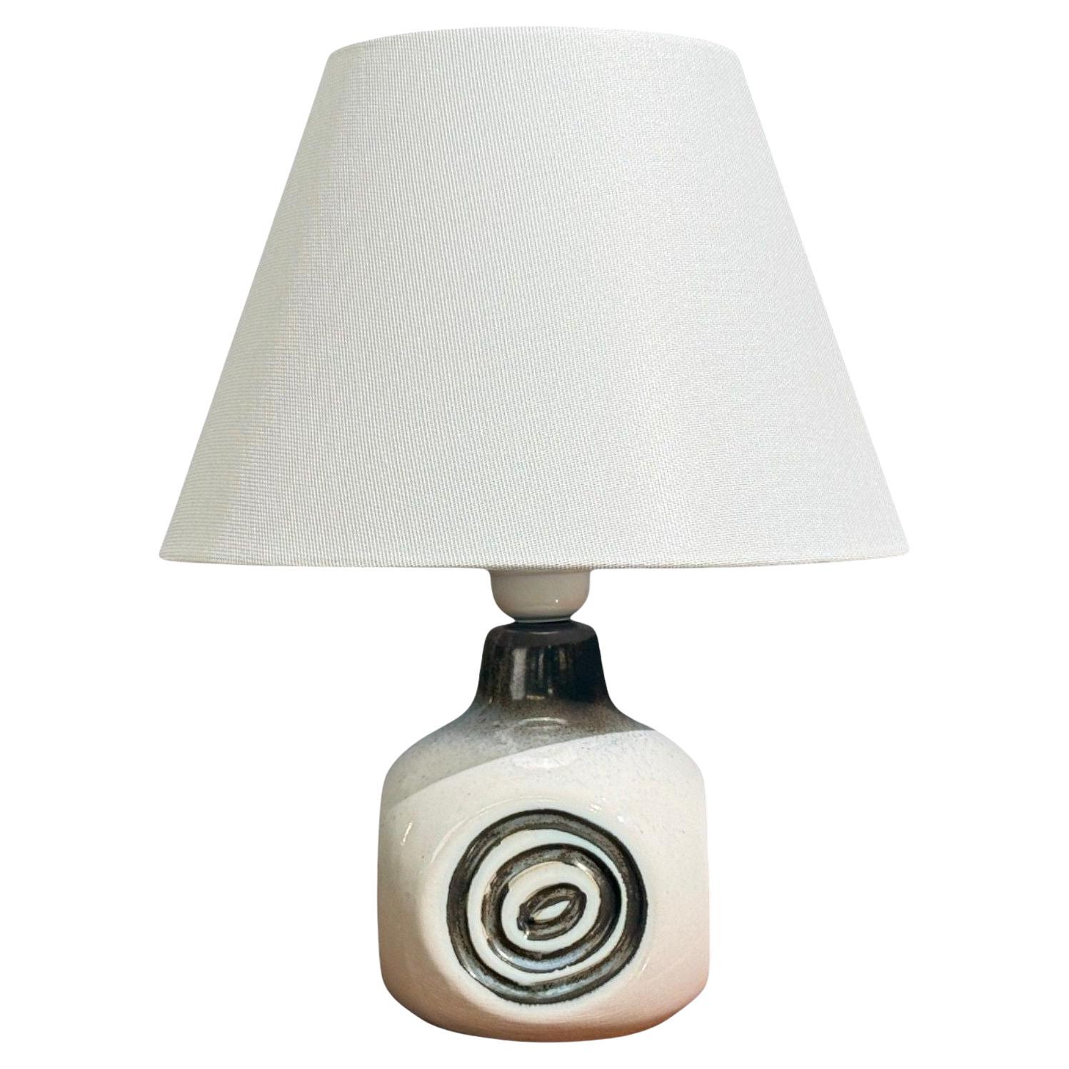 Bruno Karlsson, Table Lamp, White Glazed Ceramic, Sweden, 1960s im Angebot
