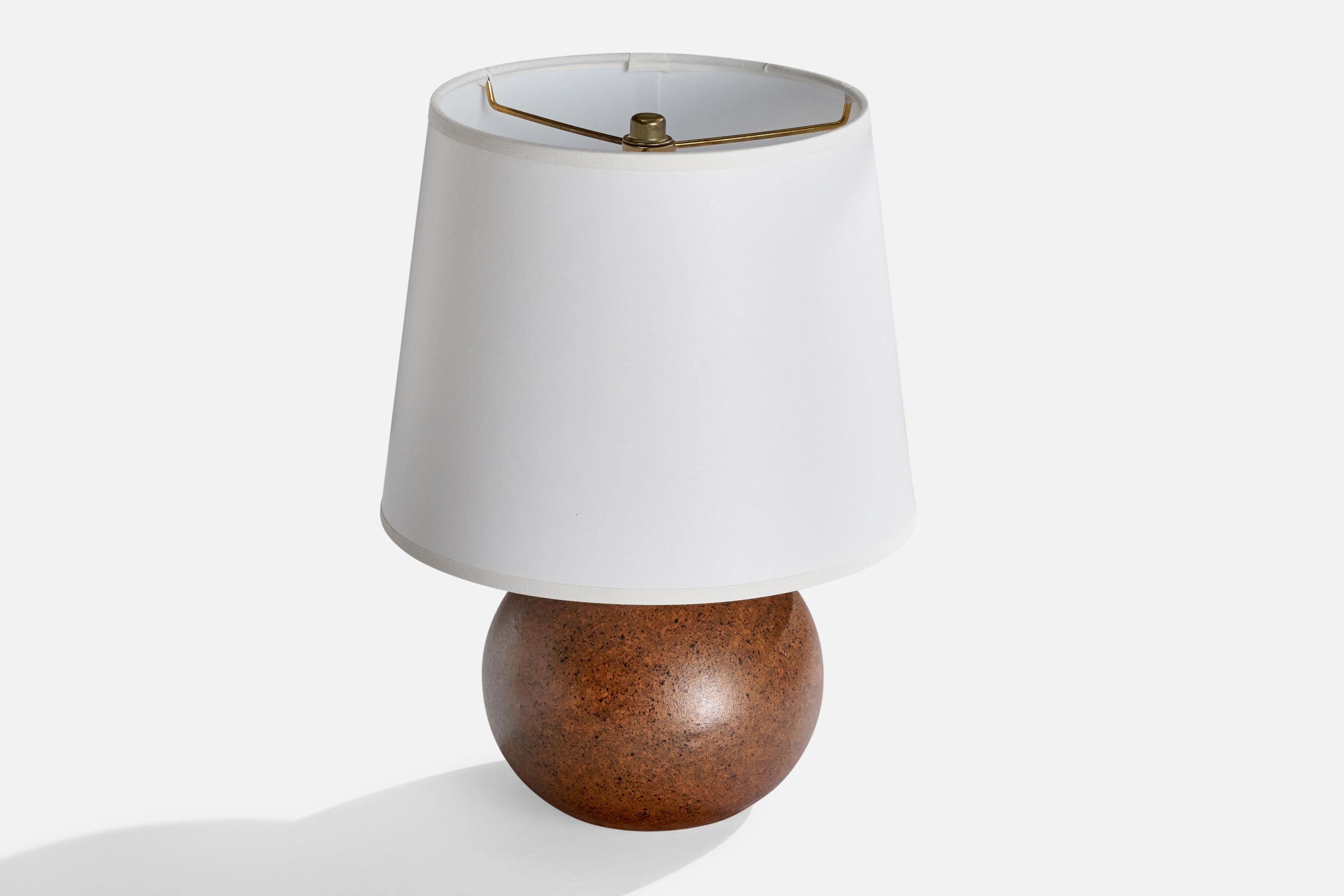 Suédois Bruno Karlsson, lampes de table, grès, Suède, années 1960 en vente