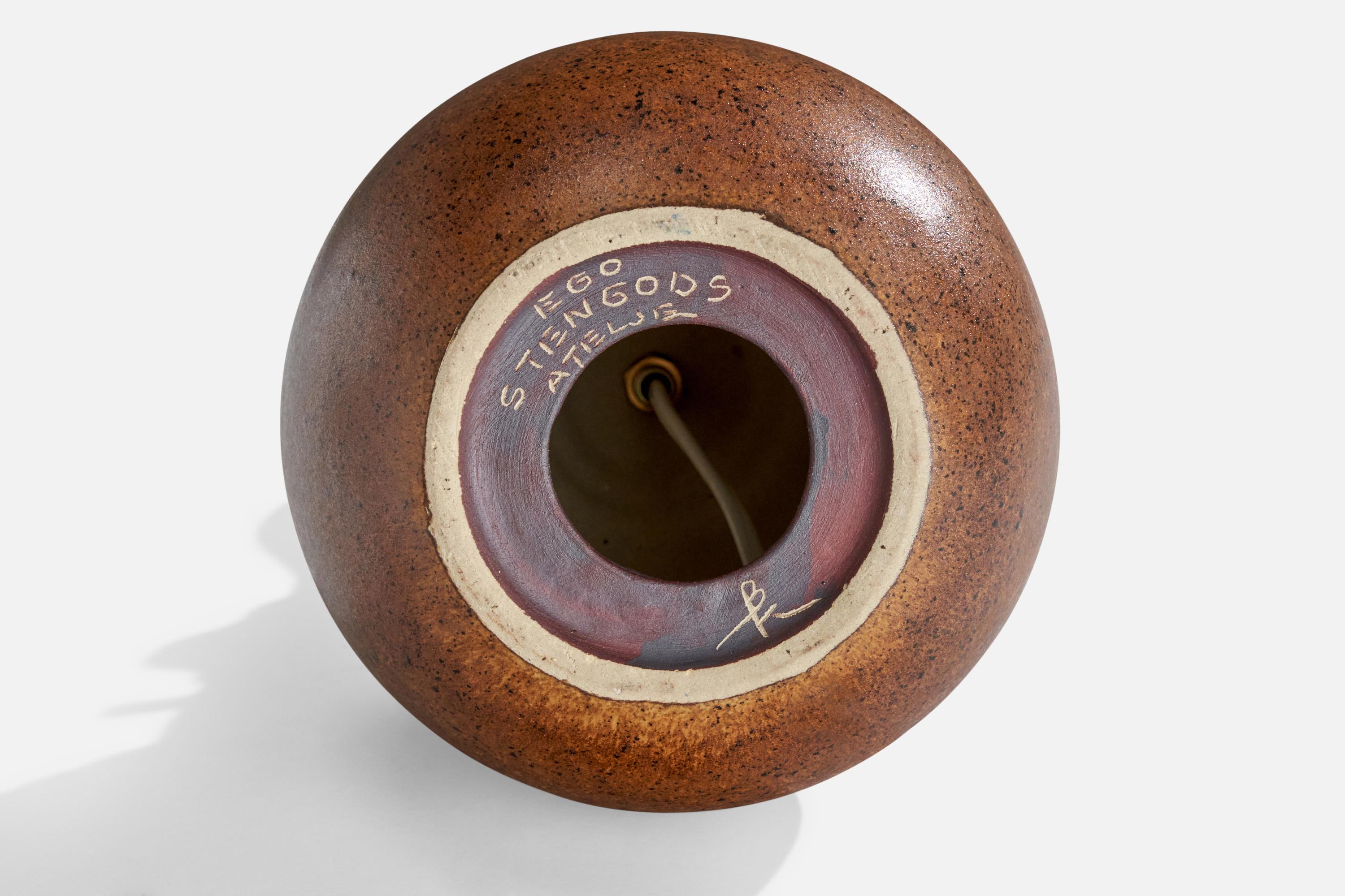 Bruno Karlsson, lampes de table, grès, Suède, années 1960 en vente 1