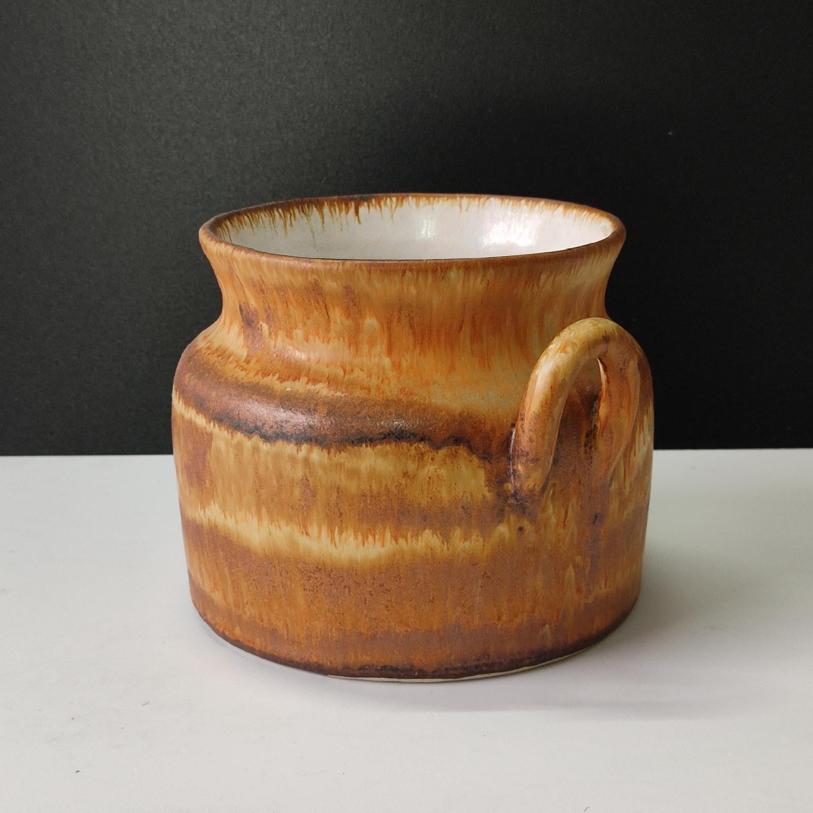 Bruno Karlsson, Vase, Stoneware, Studio Ego, Sweden, 1970s In Excellent Condition For Sale In Bochum, NRW