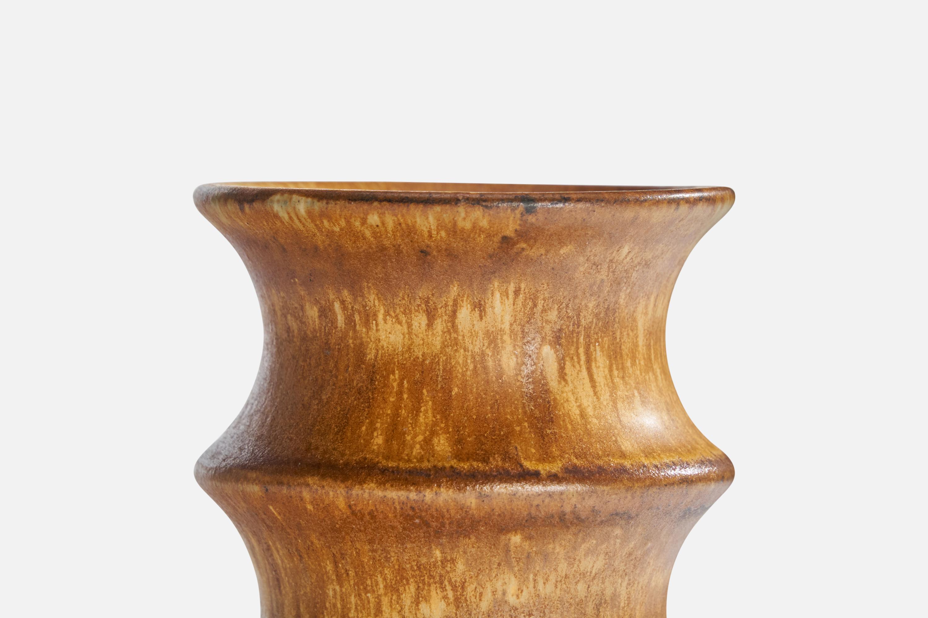 Swedish Bruno Karlsson, Vase, Stoneware, Sweden, 1960s For Sale