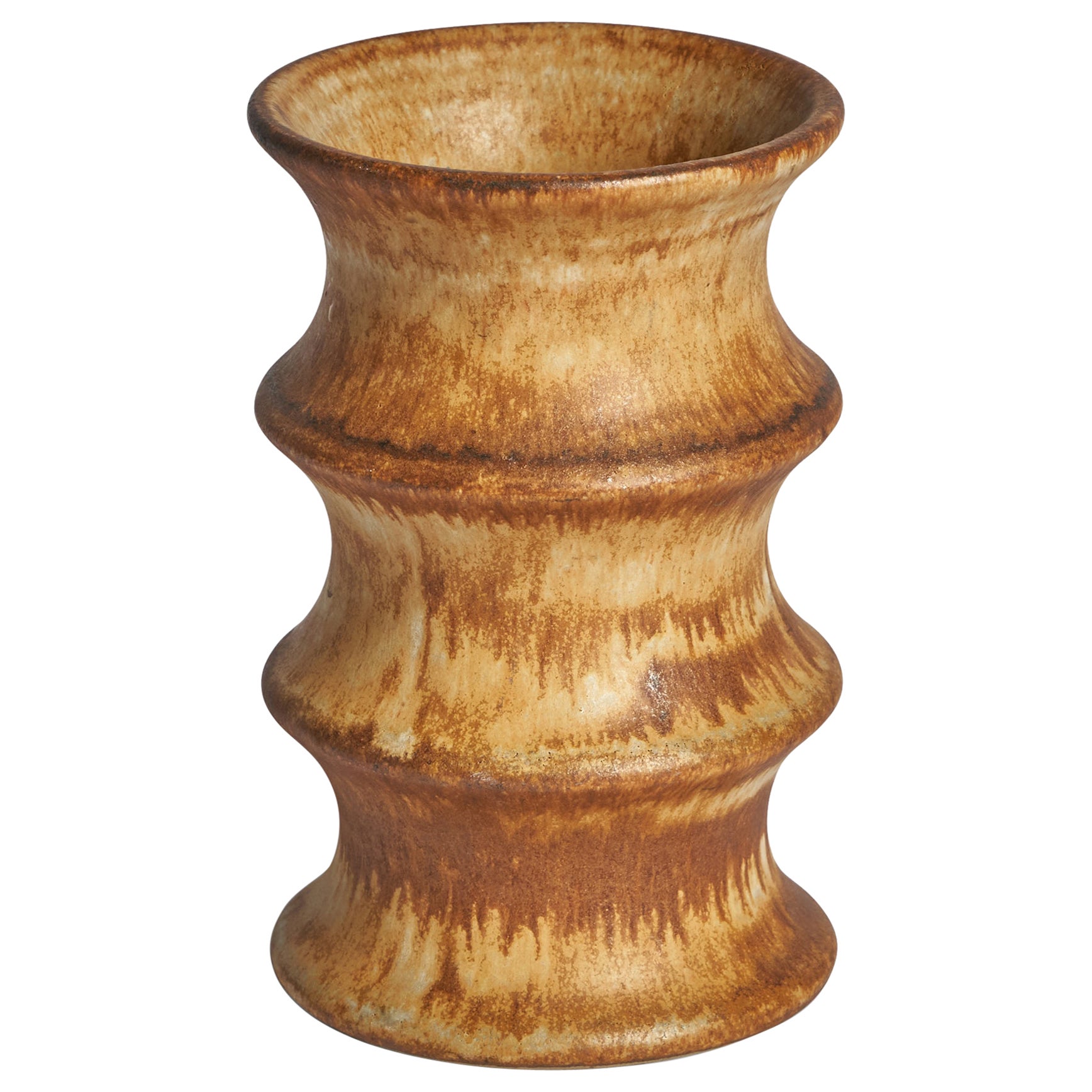 Bruno Karlsson, Vase, Stoneware, Sweden, 1960s For Sale