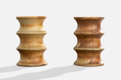 Bruno Karlsson, Vases, Stoneware, Sweden, 1970s