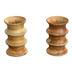 Bruno Karlsson, Vases, Stoneware, Sweden, 1970s