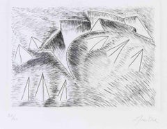 Sailing - Lithograph by Bruno Liberatore - 1970s