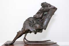 Used Figure of a Woman Sleeping in a Rocking Chair by  Bruno Lucchesi