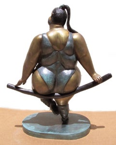 La Gimnasta, signierte und nummerierte Bronze-Skulptur von Bruno Luna