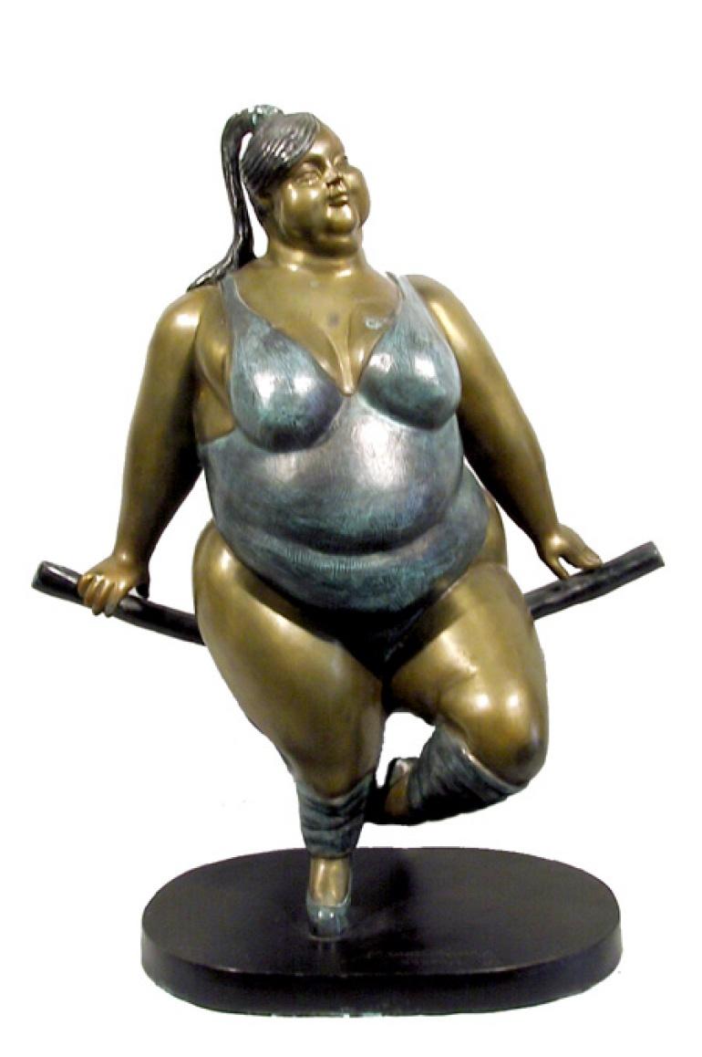 La Gimnasta, Signed and Numbered Bronze Sculpture by Bruno Luna