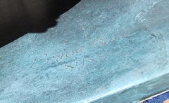 La Tenista II, signierte und nummerierte figurative Bronzeskulptur von Bruno Luna