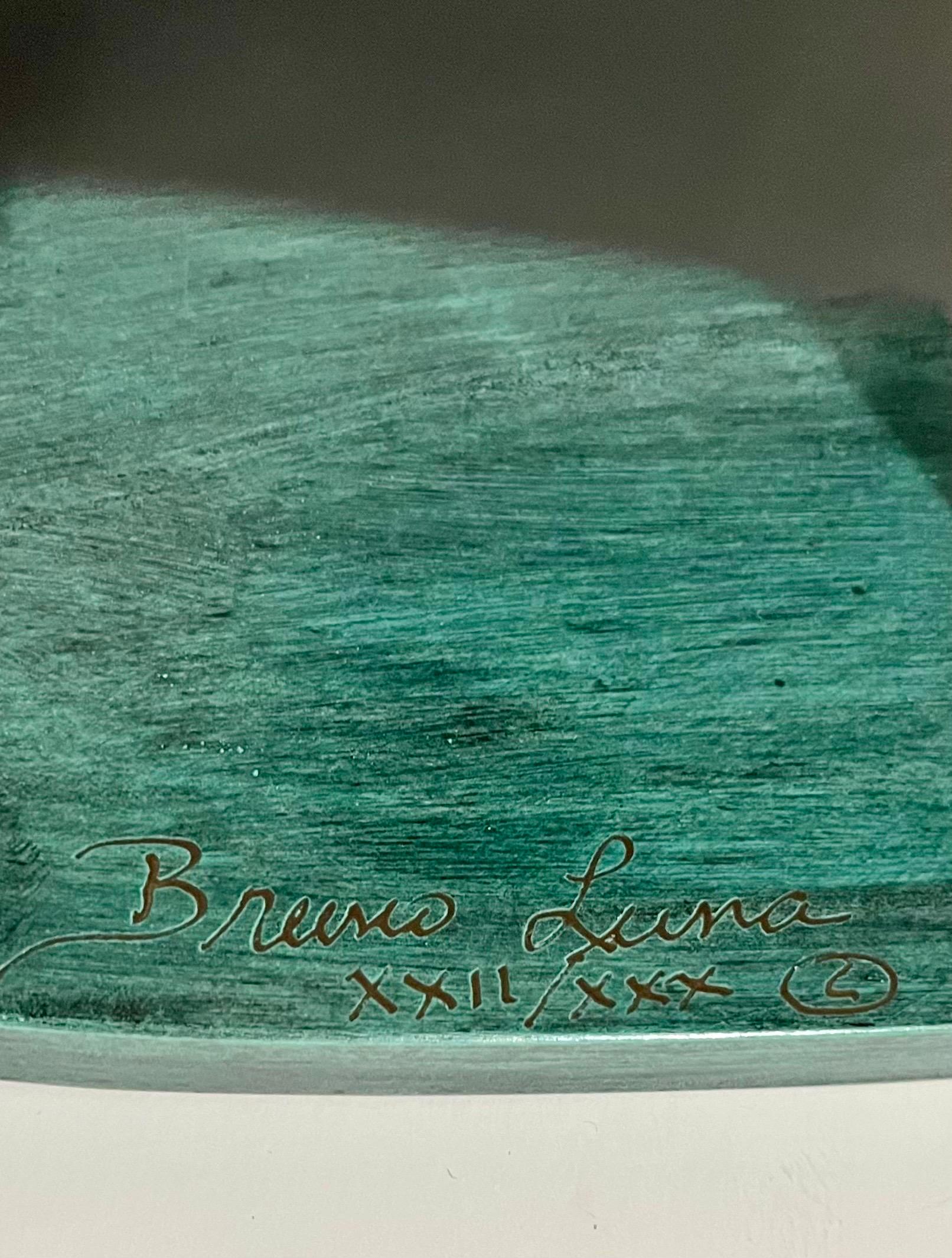 Escultura de Bronce Policromado Pianista de Club Nocturno de Jazz con Esmoquin Bruno Luna en venta 3