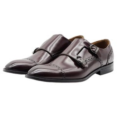 Bruno Magli Alfeo Double Monk Strap in Burgundy