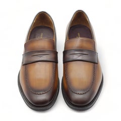 Bruno Magli Arezzo Penny Loafer en cuir bruni en Brown