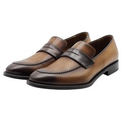 Mocasín Bruno Magli Arezzo de piel bruñida en marrón