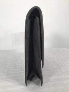 Bolso cruzado o de mano Bruno Magli Gris de ante y piel con solapa delantera