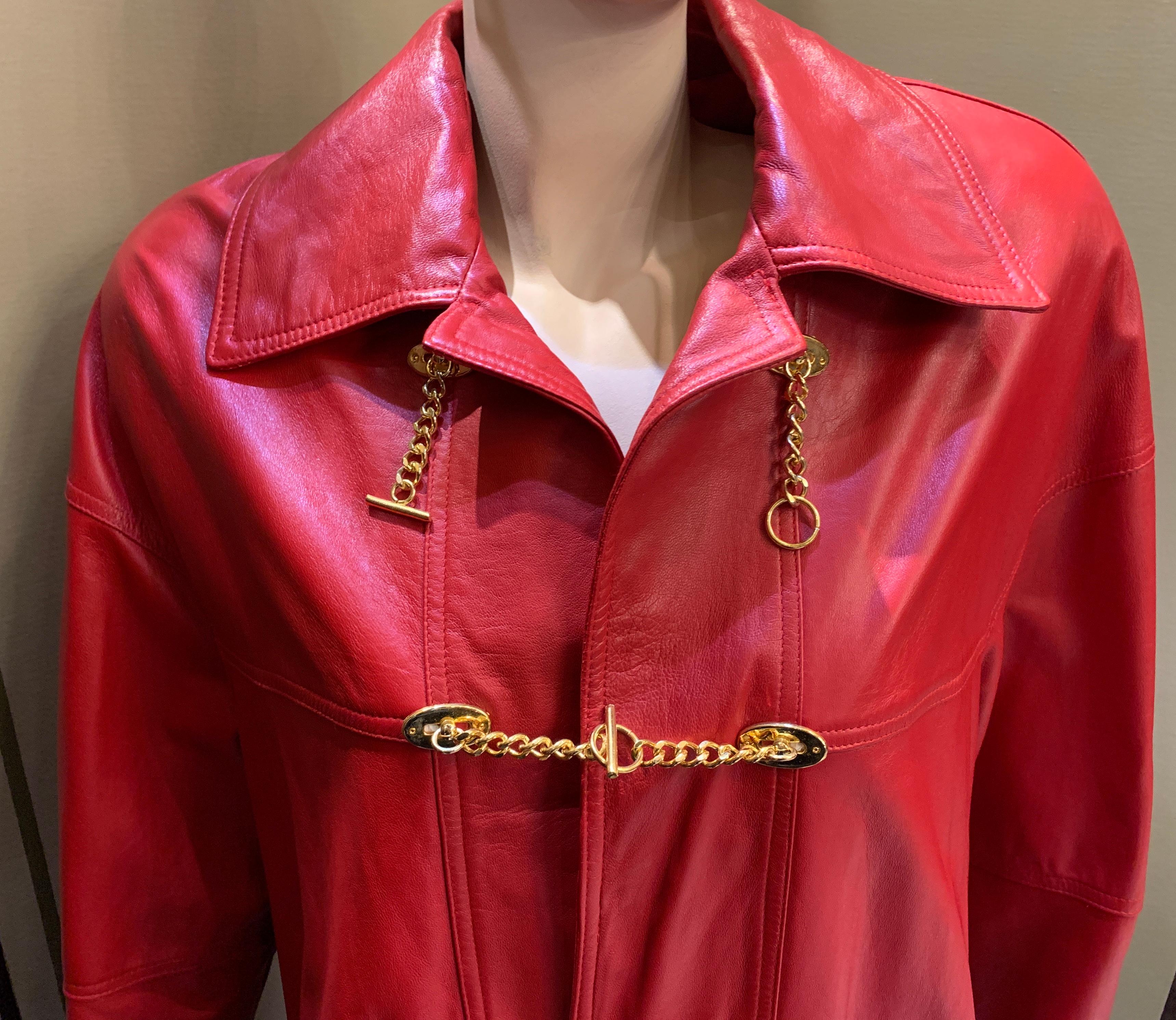 bruno magli leather jacket