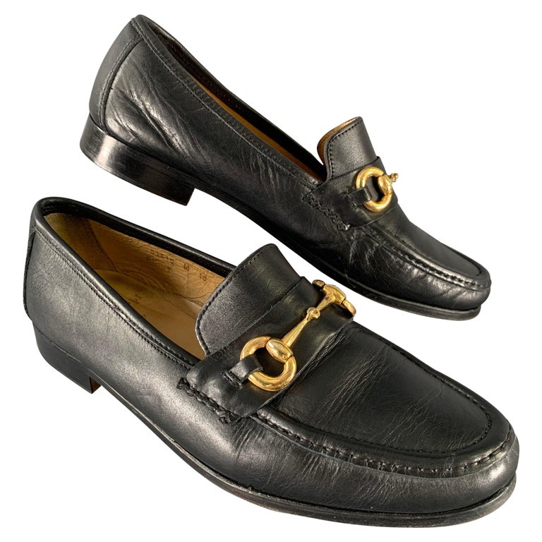 BRUNO MAGLI Size 10 Black Gold Leather Loafers Raging Slip-on Loafer – Bruno Magli main image 4
