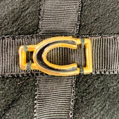 BRUNO MAGLI Size M Black Gold Suede Checkered Button Up Jacket