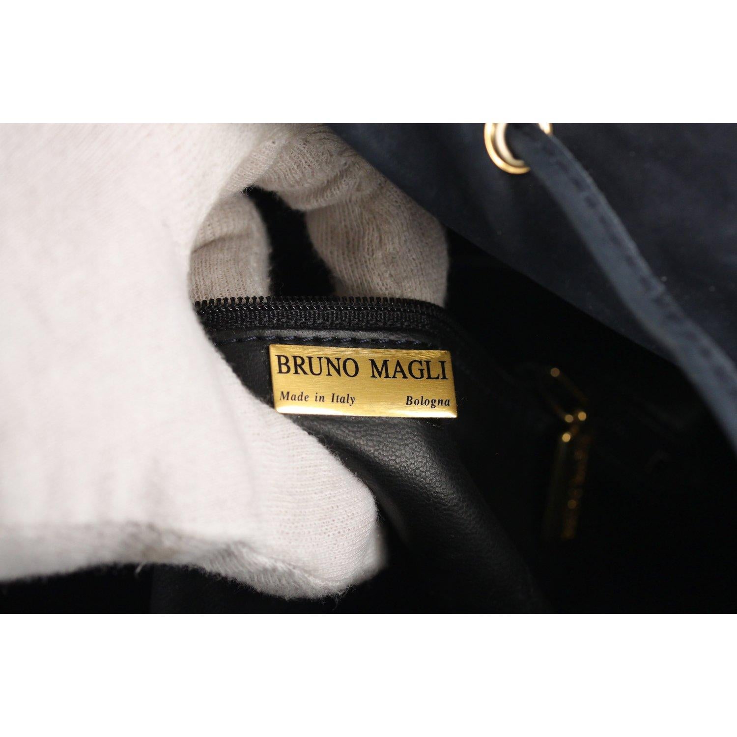 Bruno Magli Vintage Drawstring Bucket Bag 4