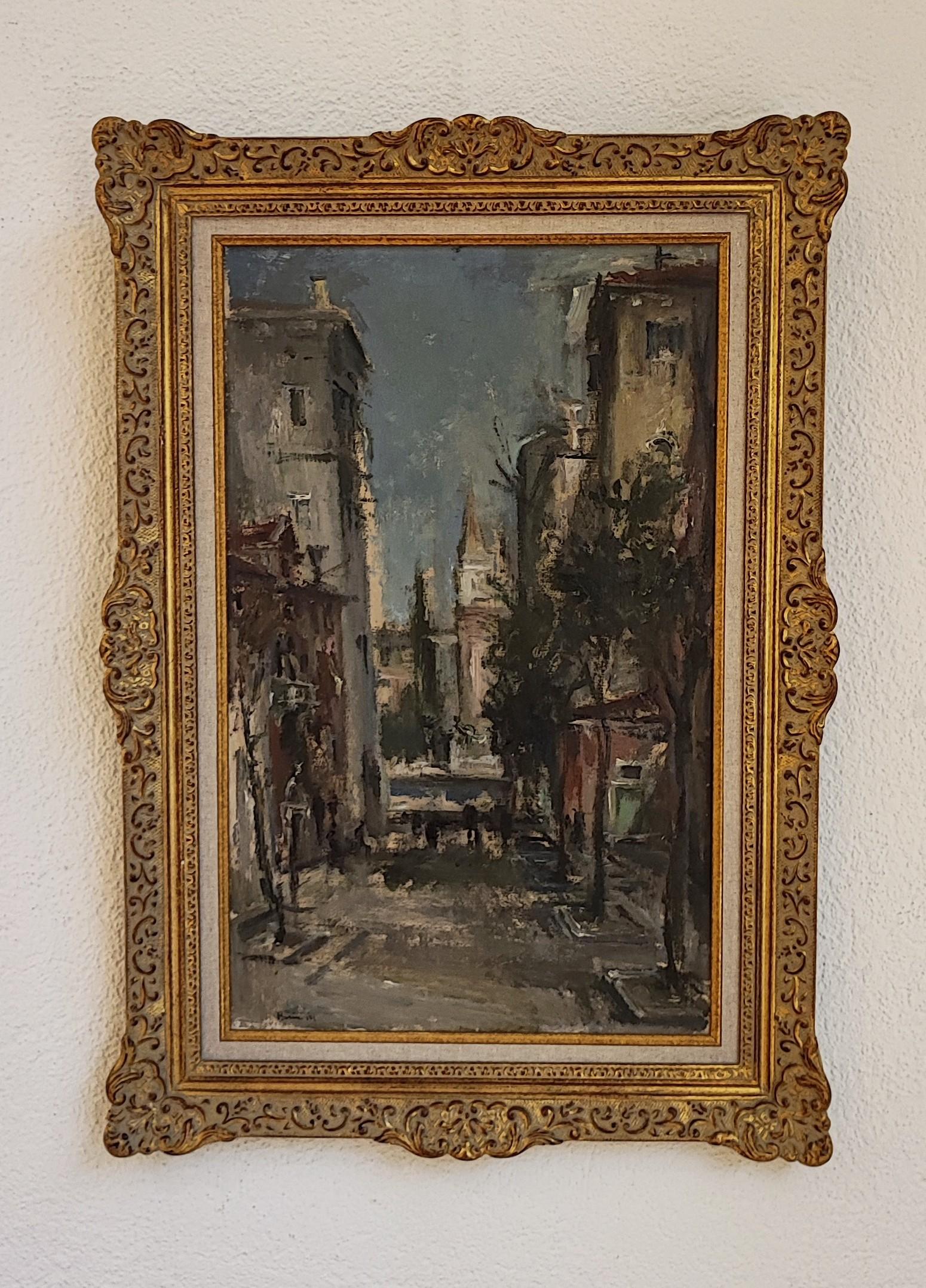 Venice alley - Painting by Bruno Martini