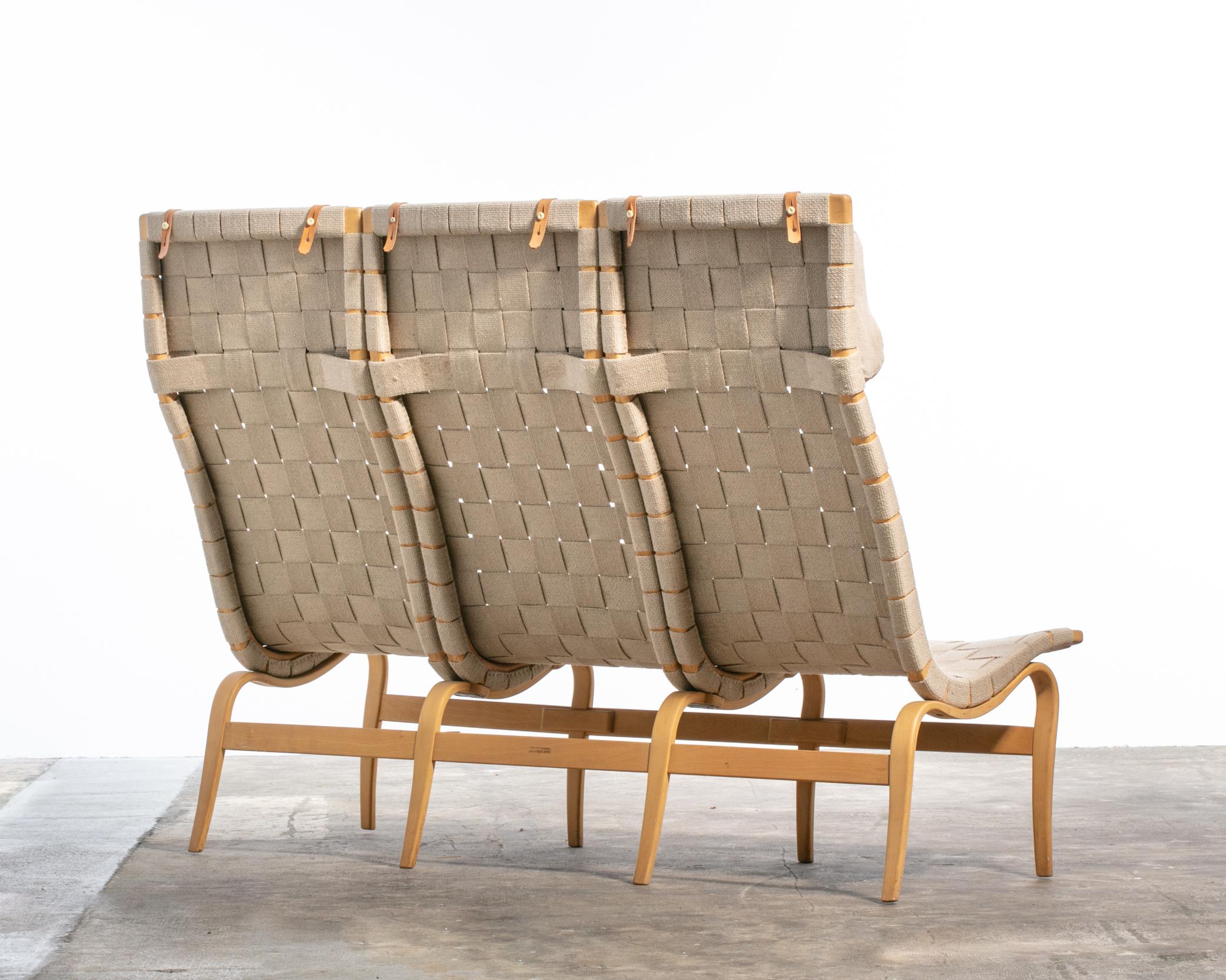 Three Seat Eva Sofa by Bruno Mathsson For Sale 13