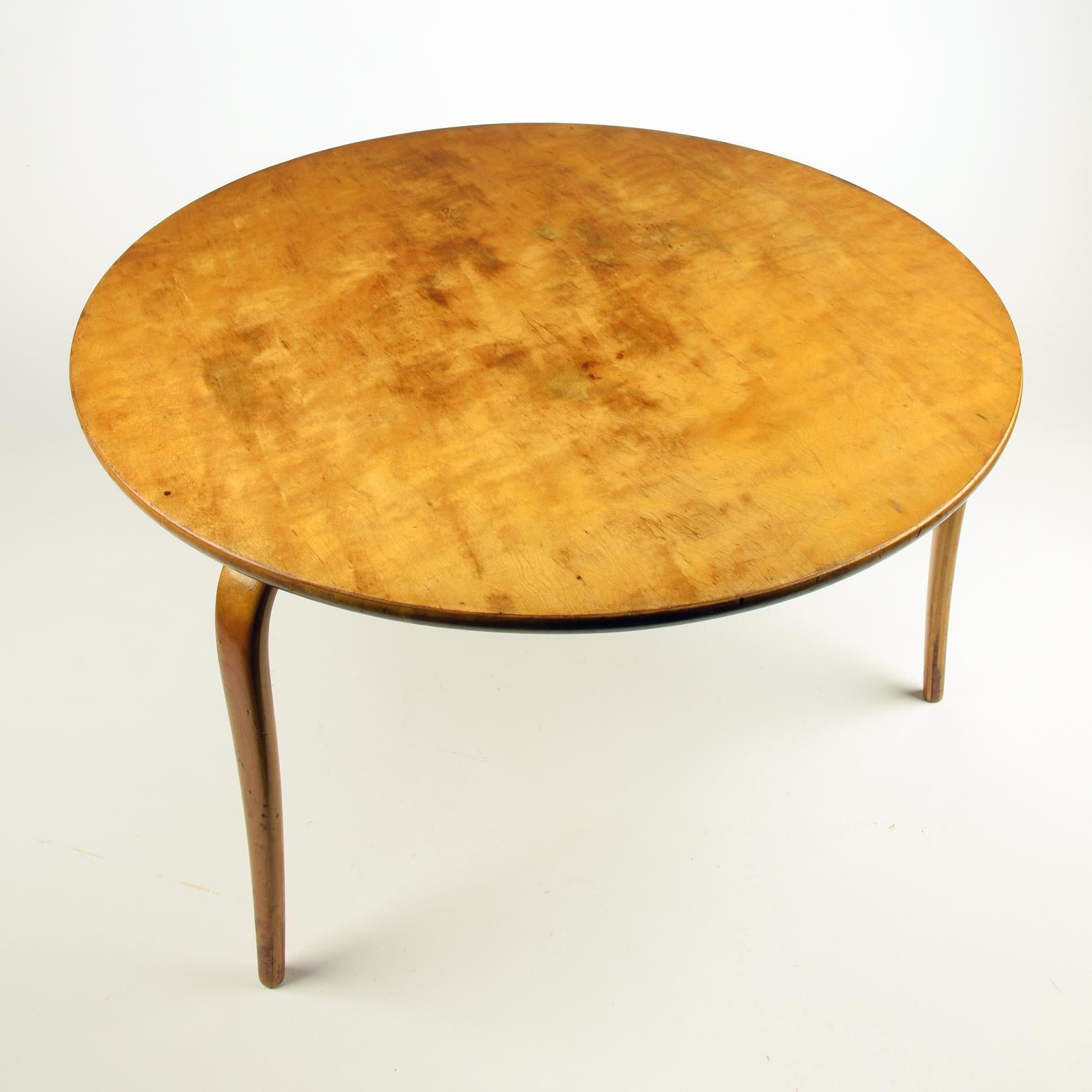 Swedish Bruno Mathsson, 'Annika' Table, Designed 1936, Beautiful Early Example pre-war For Sale