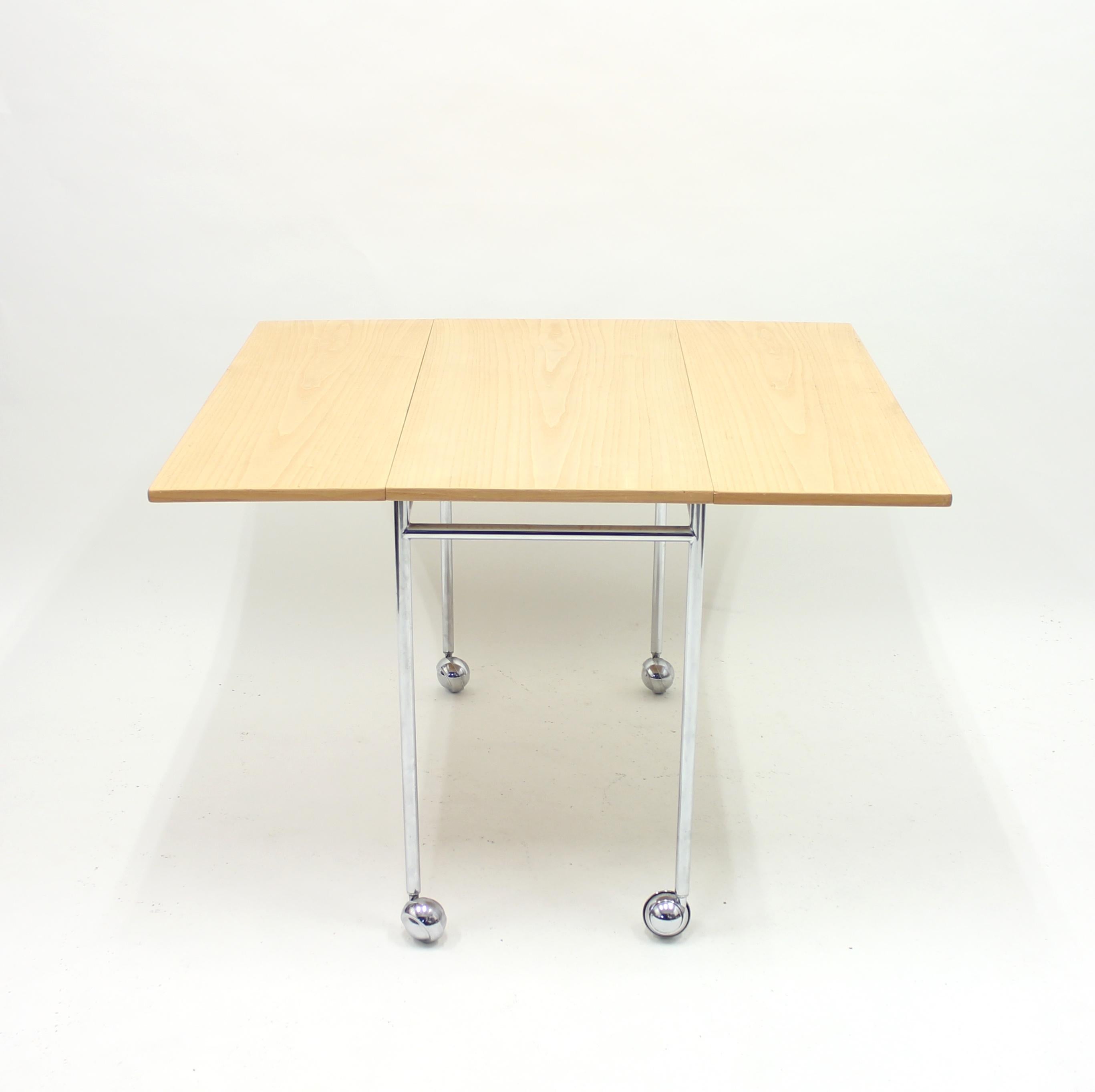 Bruno Mathsson, Berit Drop-Leaf Side Table, Mathsson International AB, 1980s 6