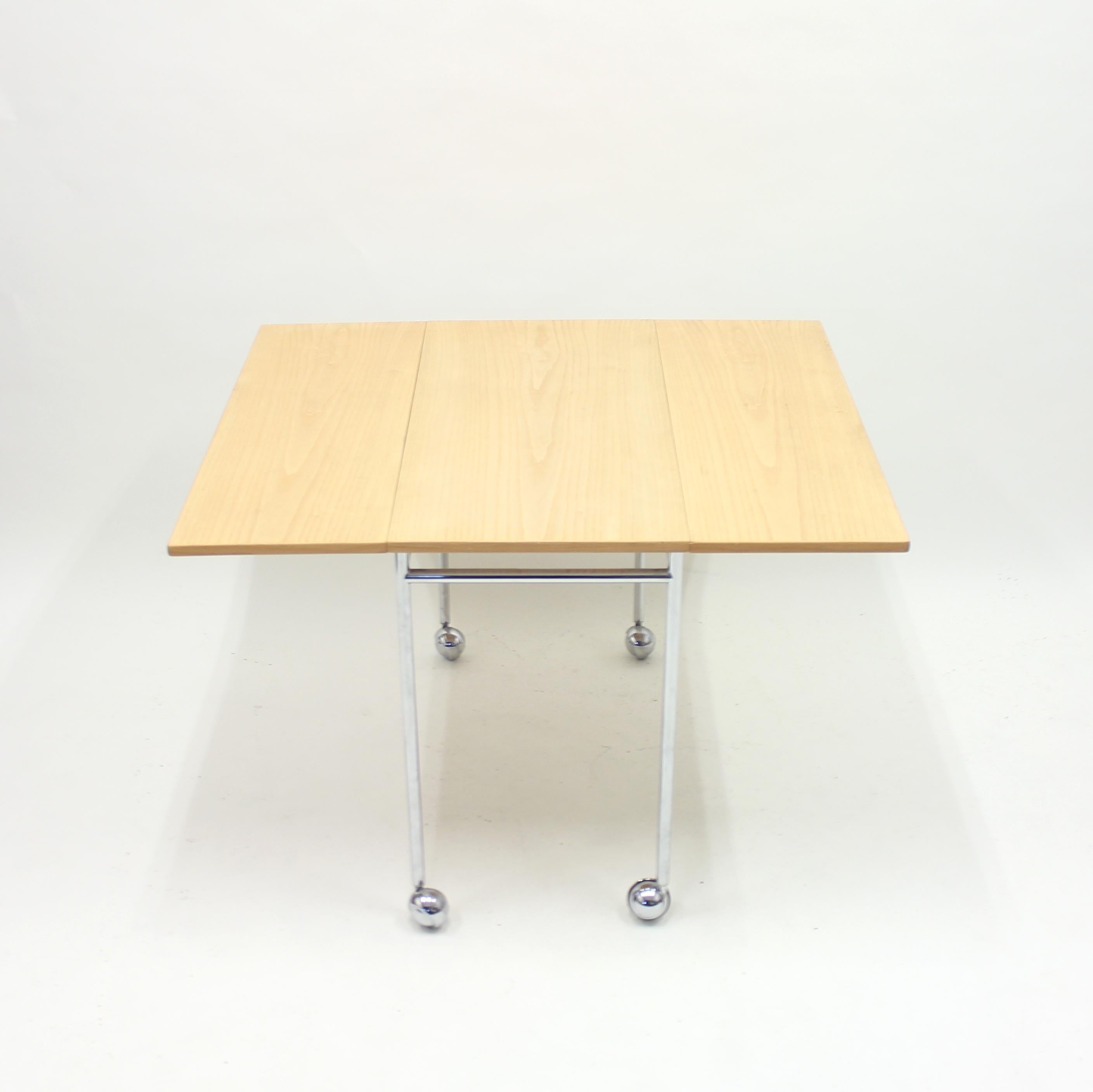 Bruno Mathsson, Berit Drop-Leaf Side Table, Mathsson International AB, 1980s 7